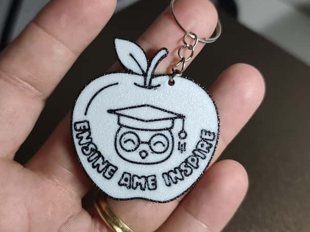Chaveiro Professor / Maçã
