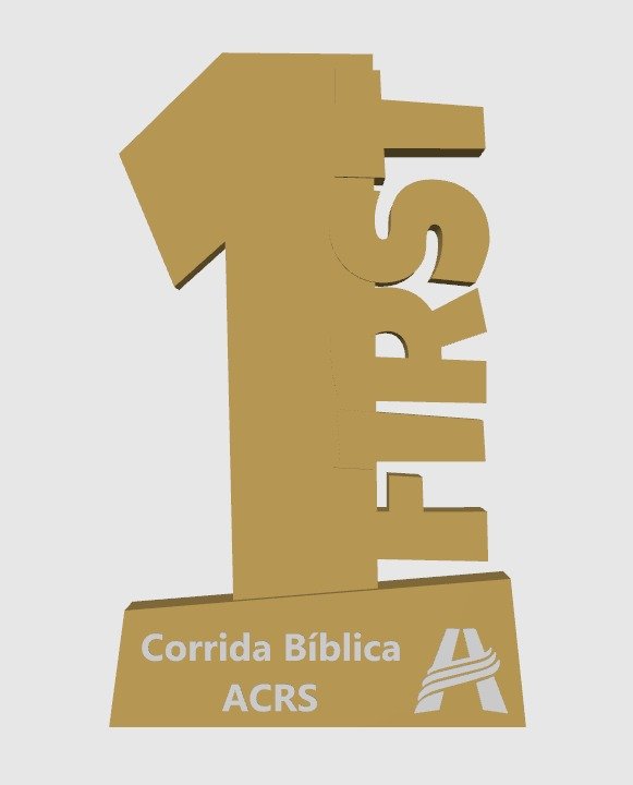 Troféu 1º - Corrida Bíblica